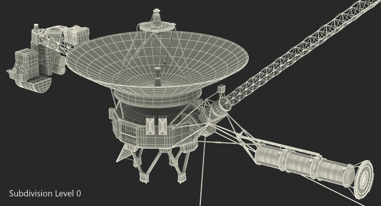 Voyager Spacecraft Probe 3D model