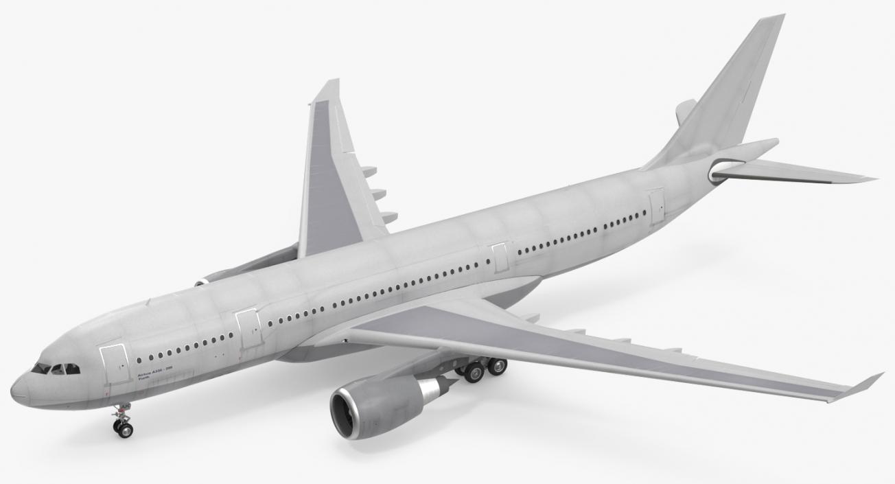 3D Jet Airliner Airbus A330 200 Generic Rigged model