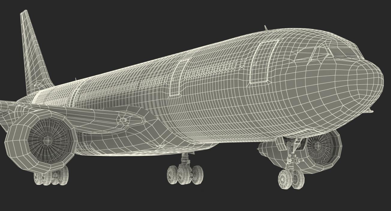 3D Jet Airliner Airbus A330 200 Generic Rigged model