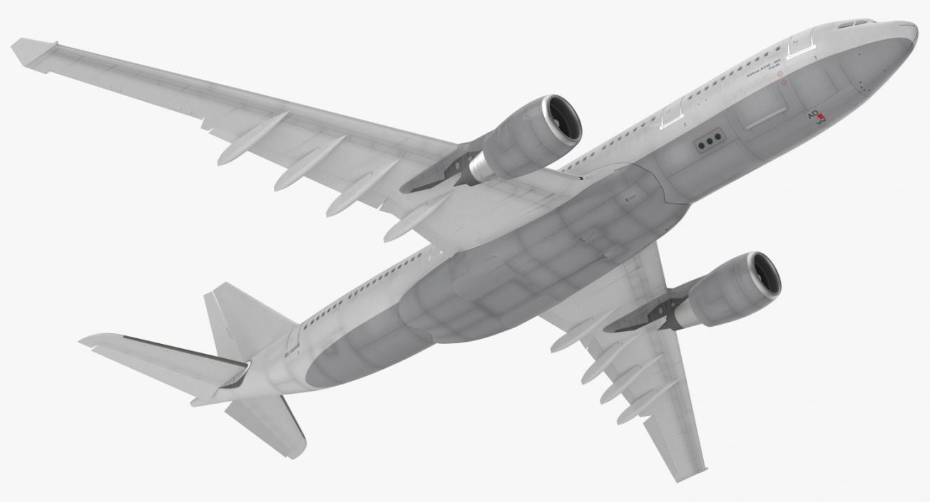 3D Jet Airliner Airbus A330 200 Generic Rigged model