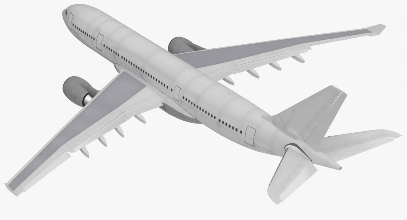 3D Jet Airliner Airbus A330 200 Generic Rigged model