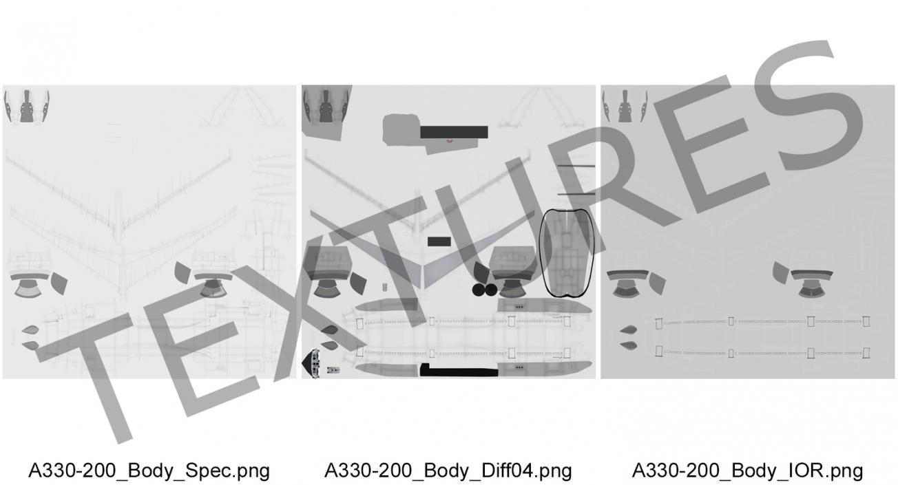 3D Jet Airliner Airbus A330 200 Generic Rigged model