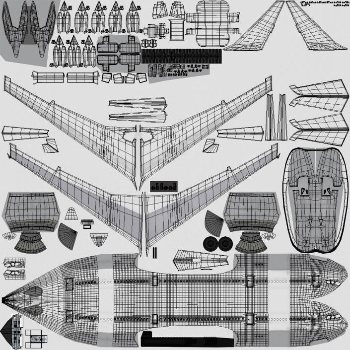 3D Jet Airliner Airbus A330 200 Generic Rigged model