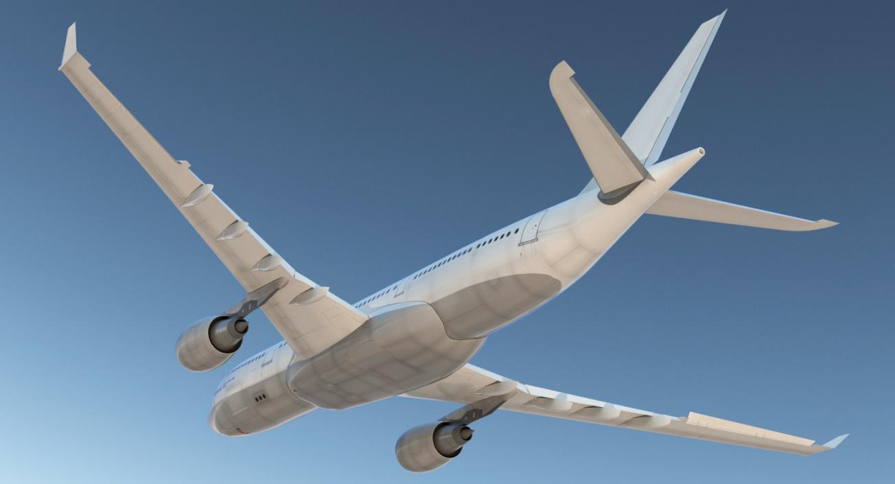 3D Jet Airliner Airbus A330 200 Generic Rigged model