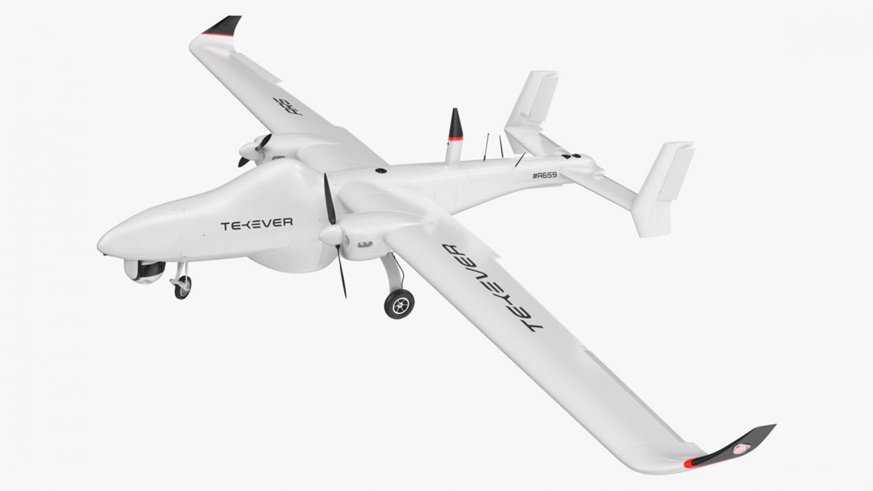 Tekever AR5 UAS Rigged 3D