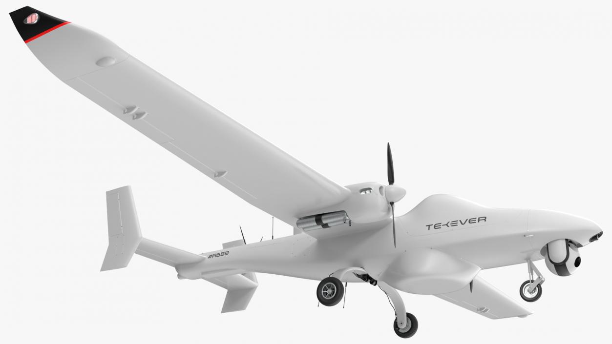 Tekever AR5 UAS Rigged 3D