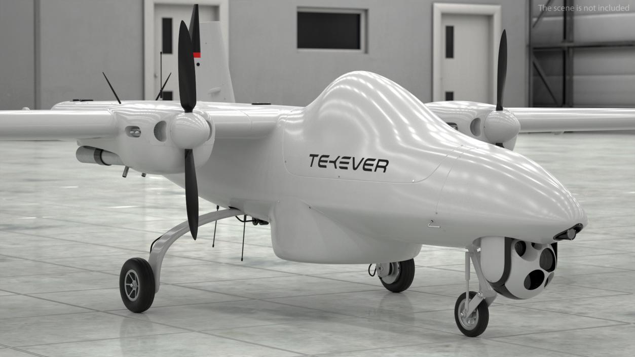 Tekever AR5 UAS Rigged 3D