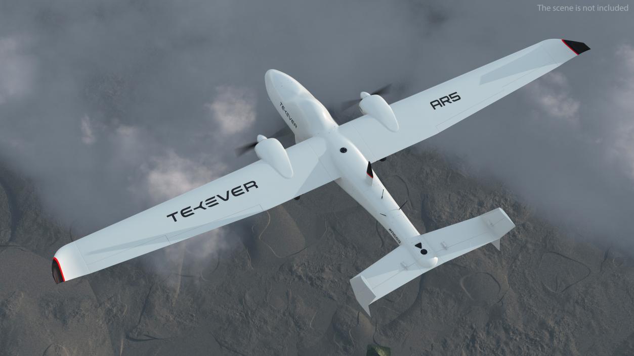 Tekever AR5 UAS Rigged 3D