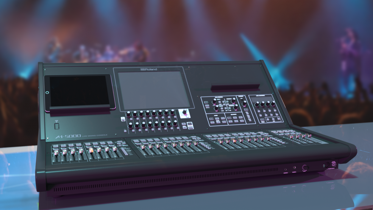 3D model Live Mixing Console Roland M-5000 2