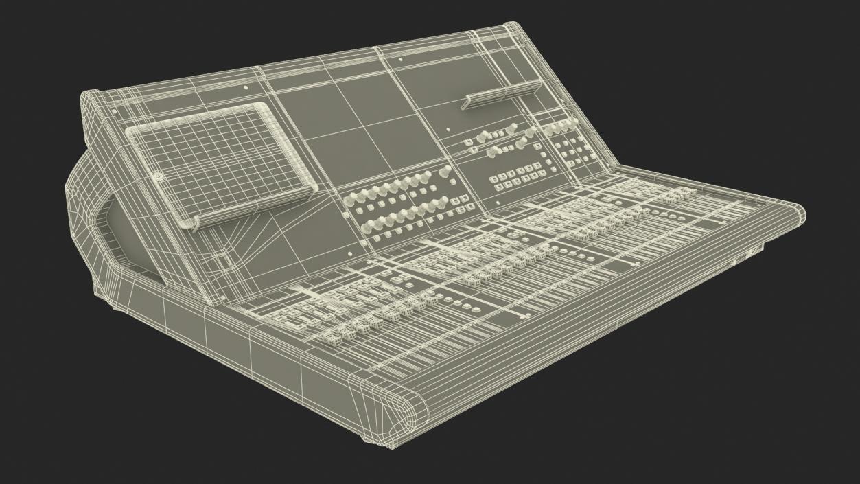 3D model Live Mixing Console Roland M-5000 2