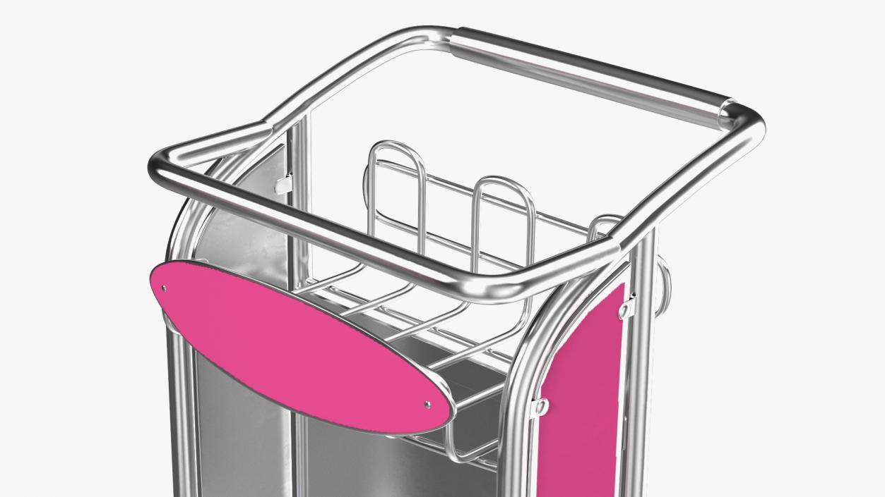 3D Airport Luggage Carts Management Equipment with Carts model