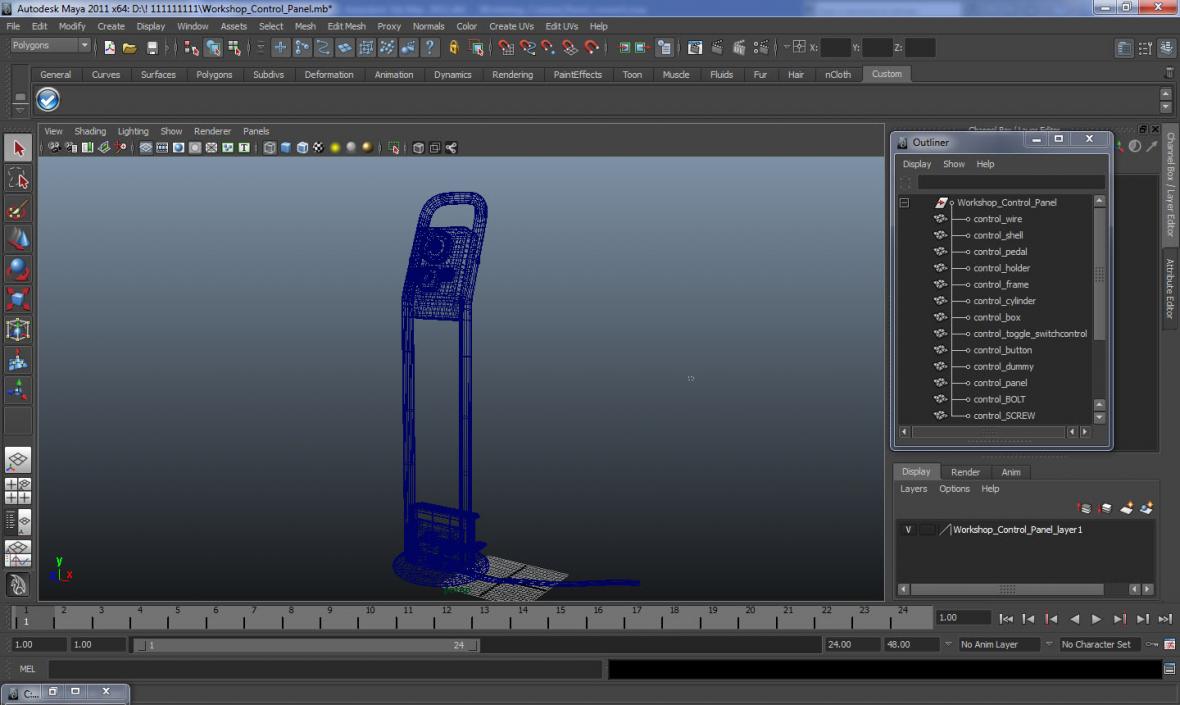 Workshop Control Panel 3D