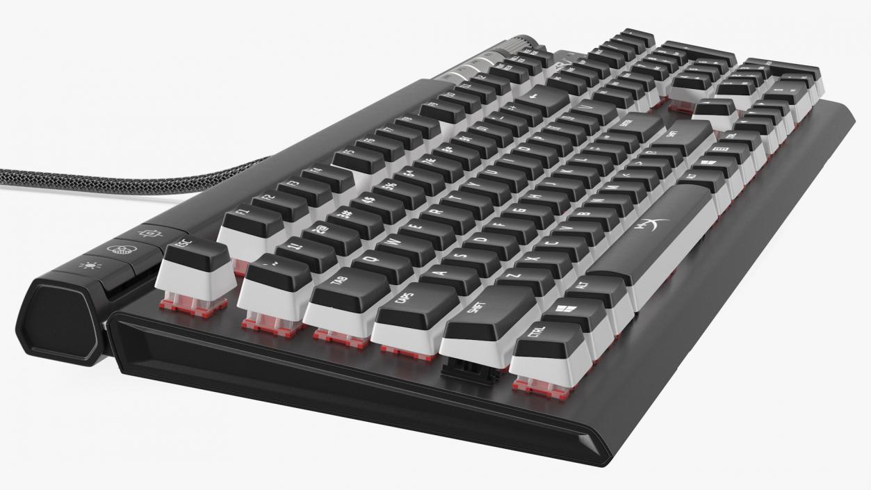 3D HyperX Alloy Elite RGB Gaming Keyboard model