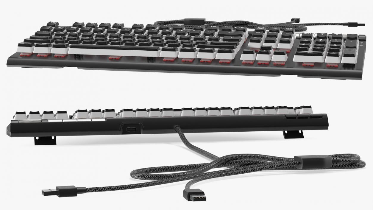 3D HyperX Alloy Elite RGB Gaming Keyboard model