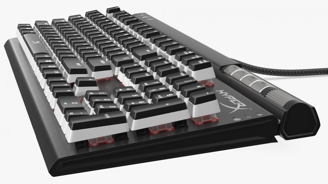 3D HyperX Alloy Elite RGB Gaming Keyboard model