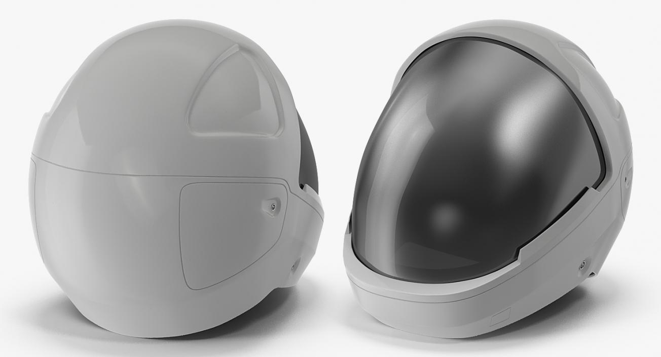 3D Futuristic Astronaut Space Helmet model