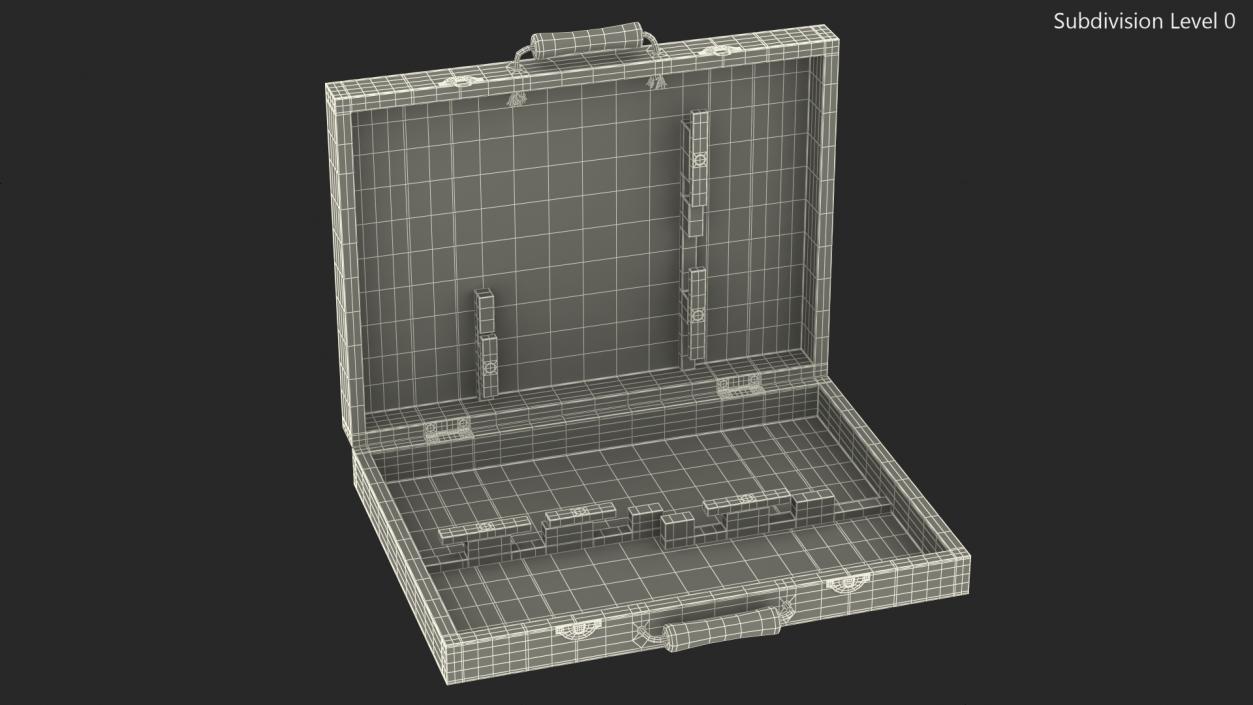 Empty Wooden Case 3D