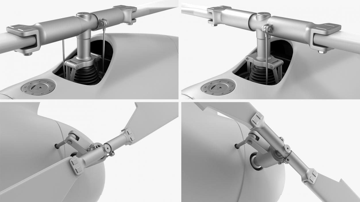 3D Camcopter UAV Rotorcraft Rigged