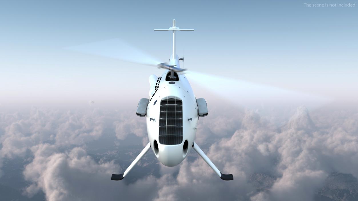 3D Camcopter UAV Rotorcraft Rigged