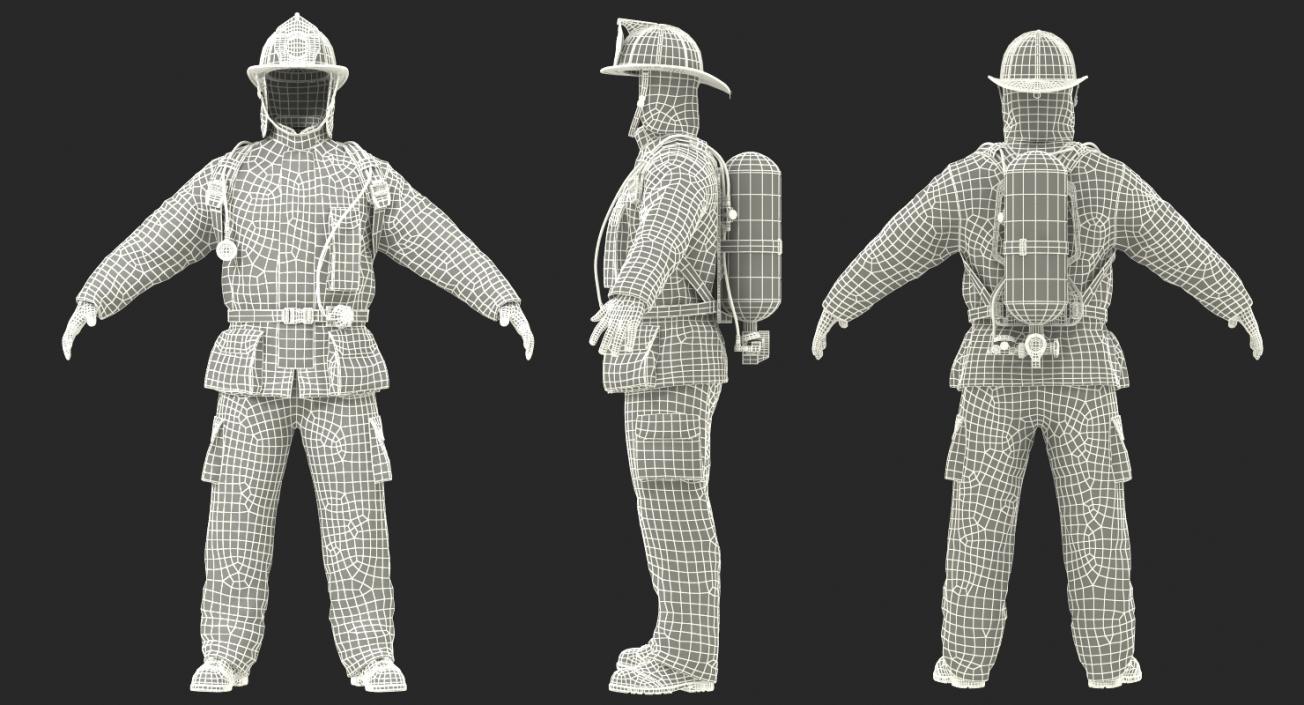 Firefighter Uniform 3D model