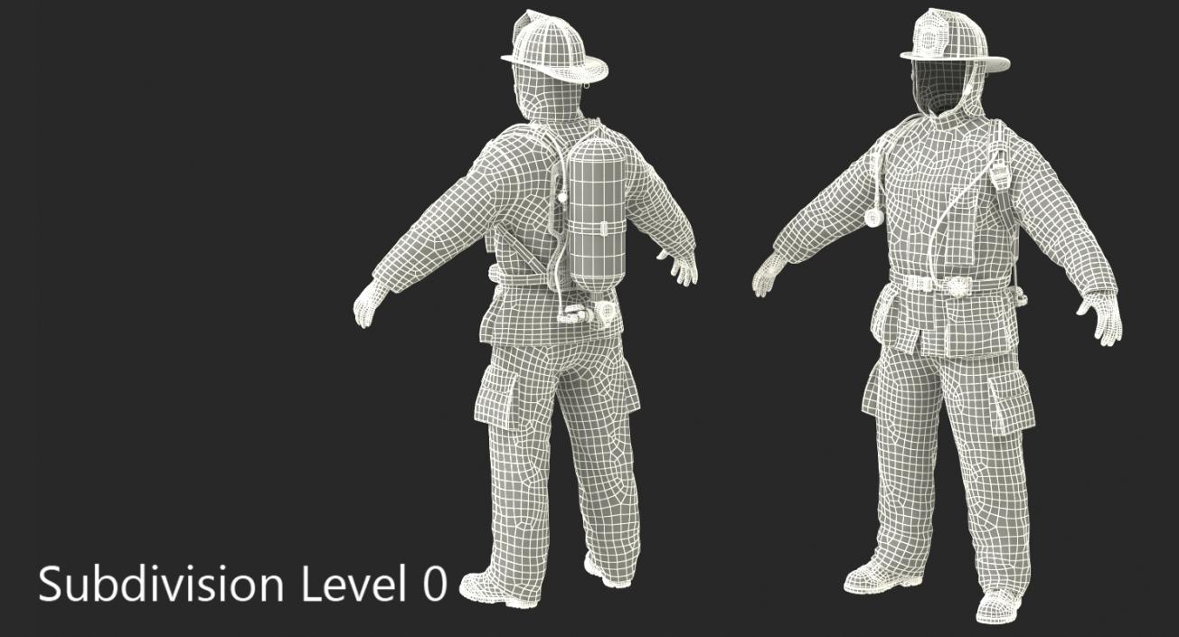 Firefighter Uniform 3D model