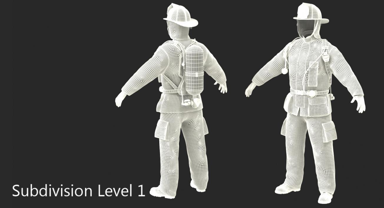 Firefighter Uniform 3D model