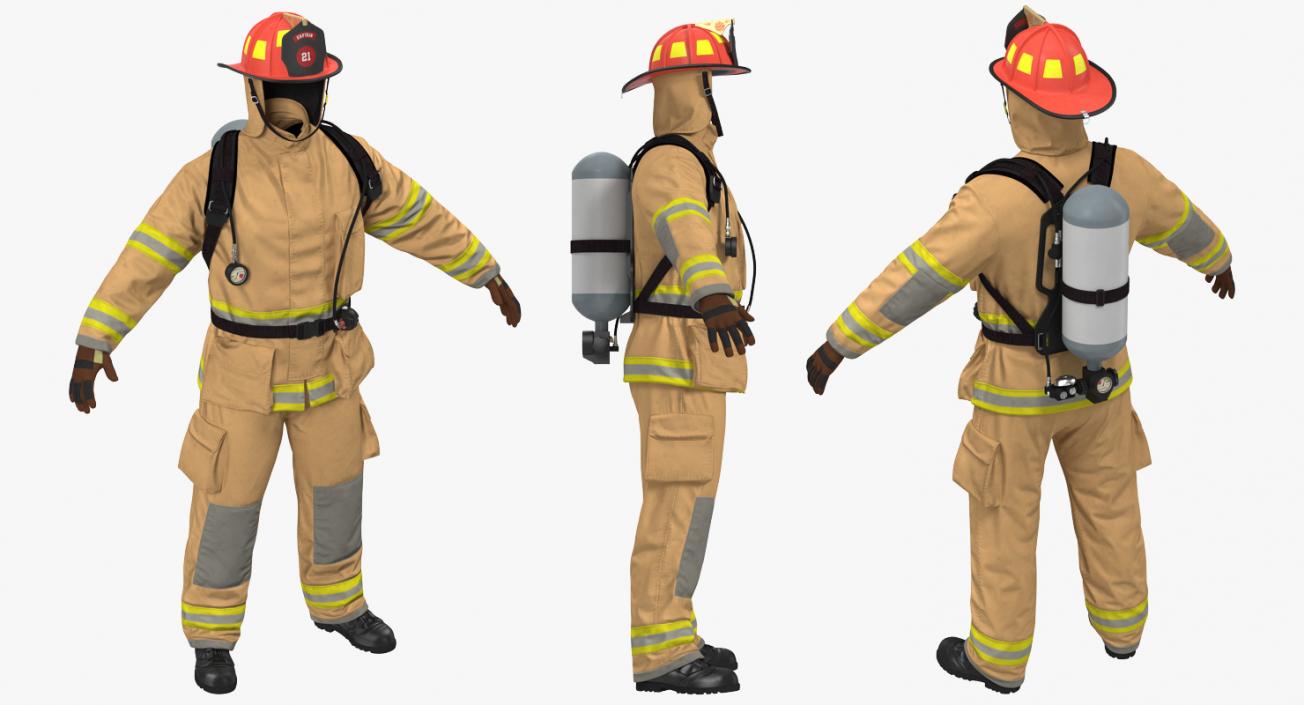 Firefighter Uniform 3D model