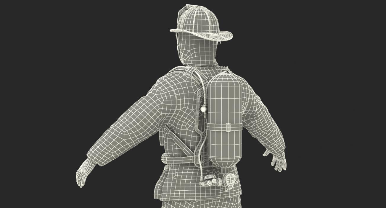 Firefighter Uniform 3D model