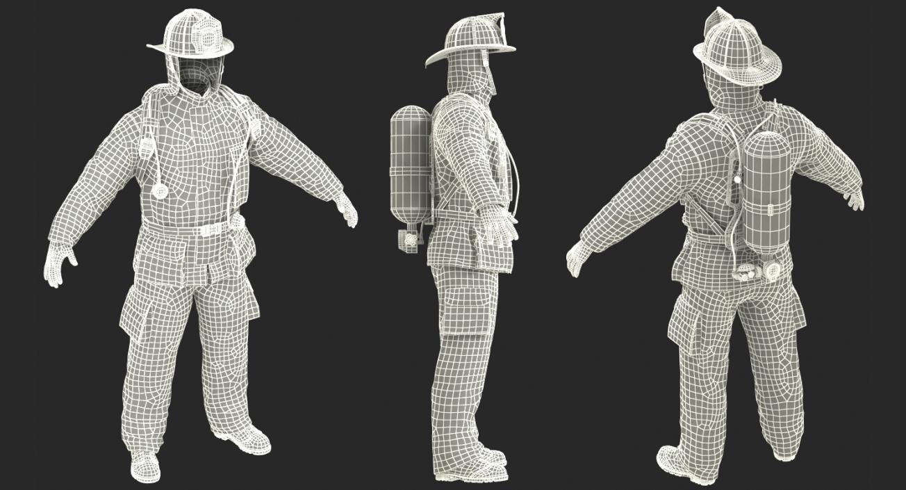 Firefighter Uniform 3D model