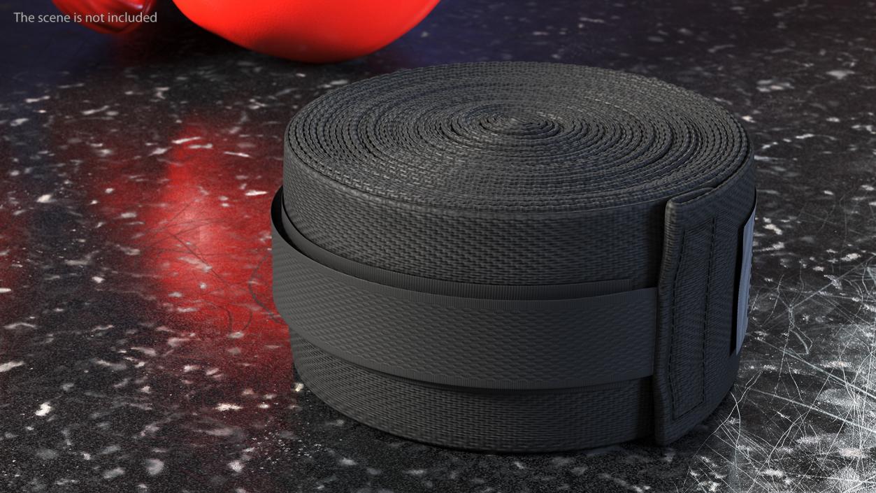 3D model Black Boxing Hand Wrap Roll(1)