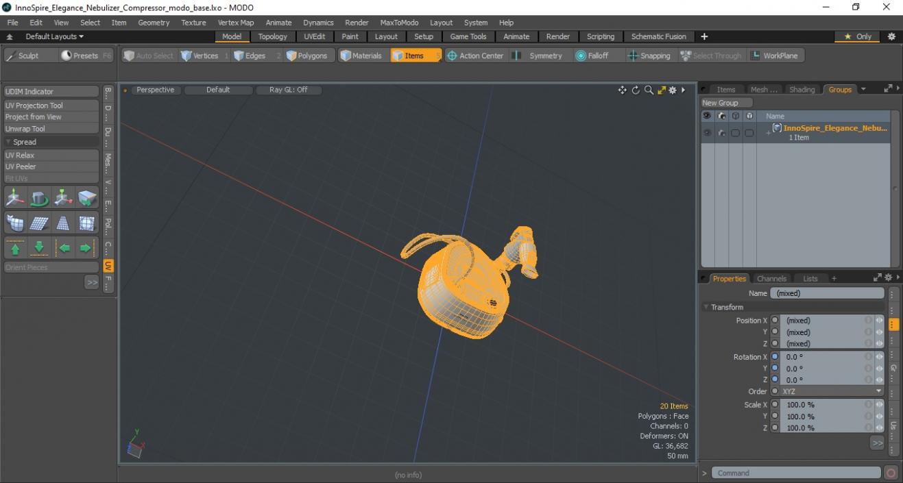 InnoSpire Elegance Nebulizer Compressor 3D model