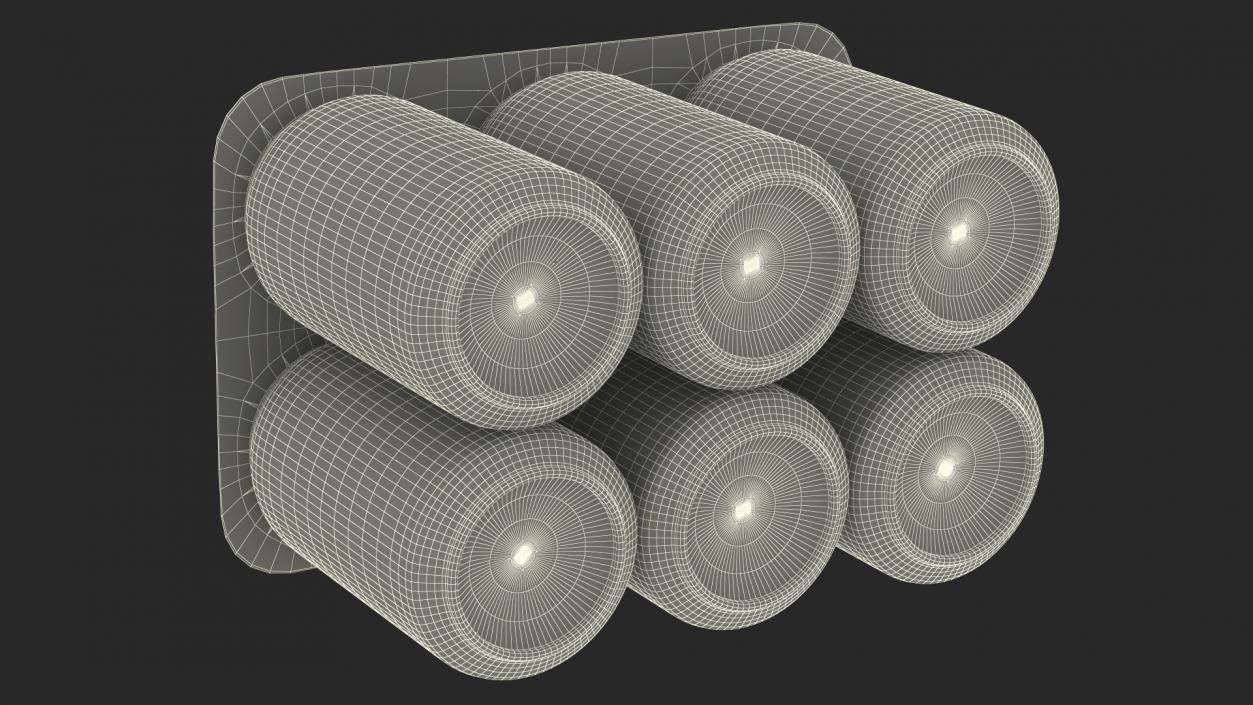 3D model Paperboard Packaging Solution for 6 Soda Cans