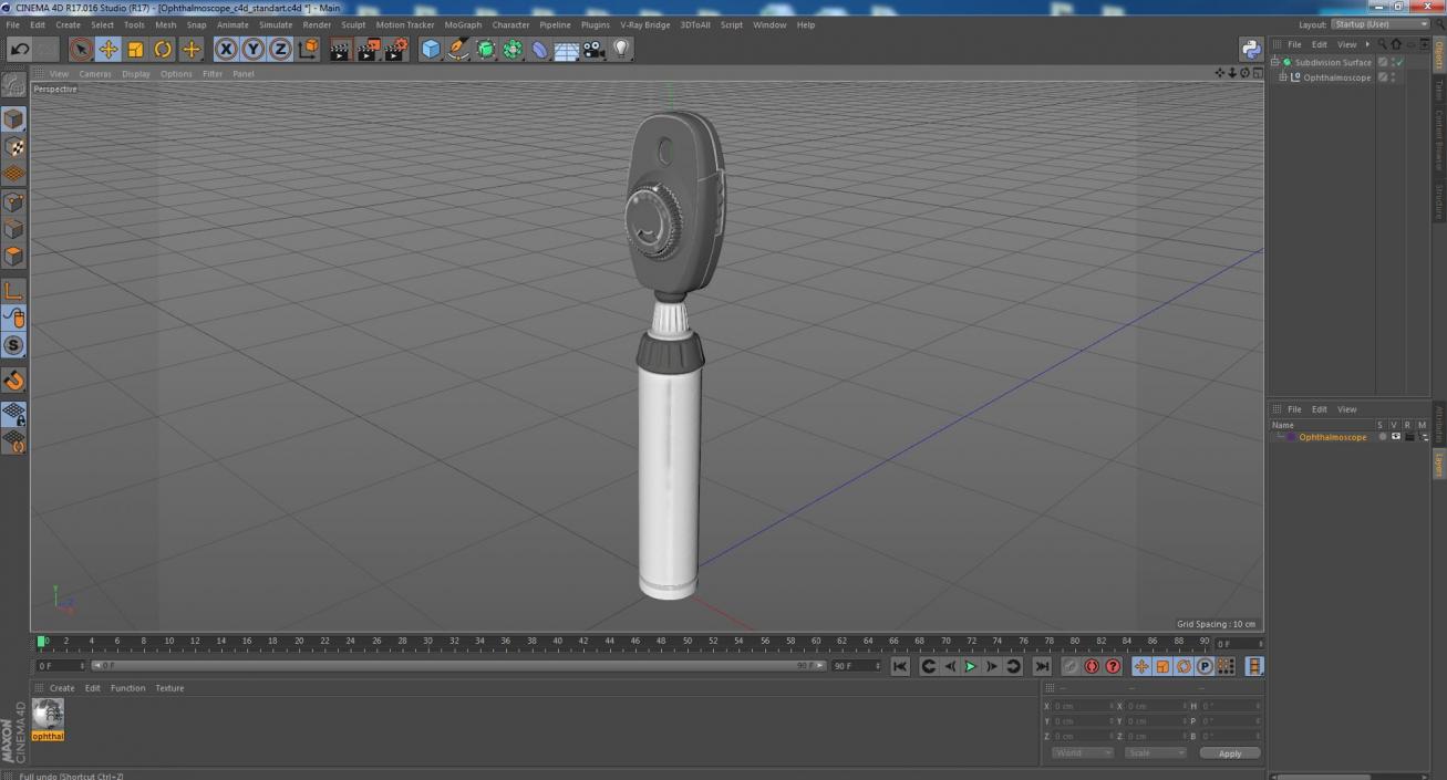 Ophthalmoscope 3D model