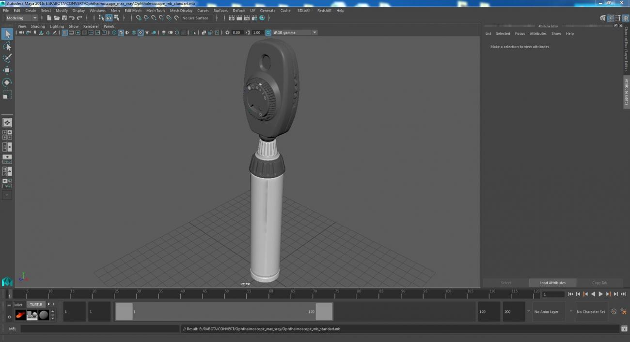 Ophthalmoscope 3D model