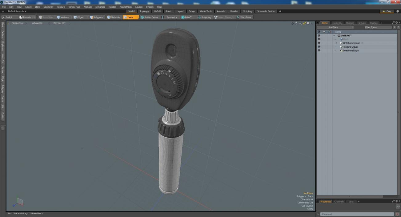 Ophthalmoscope 3D model