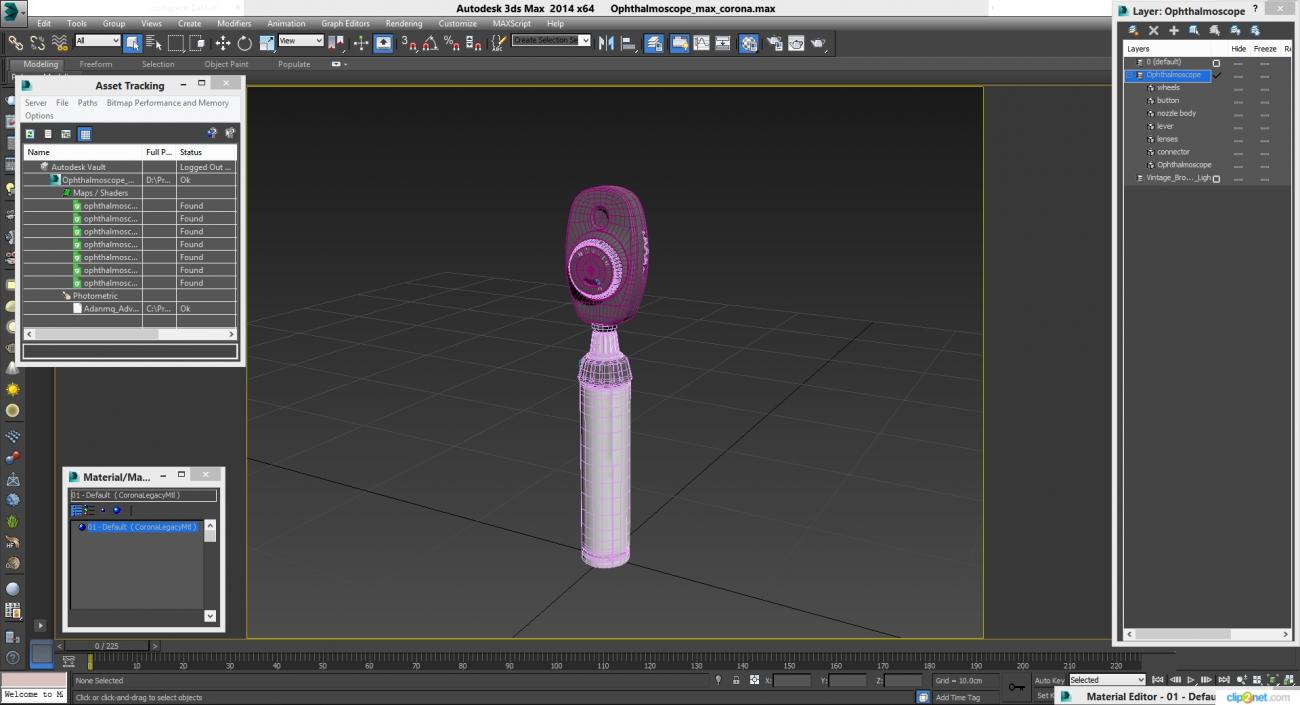 Ophthalmoscope 3D model