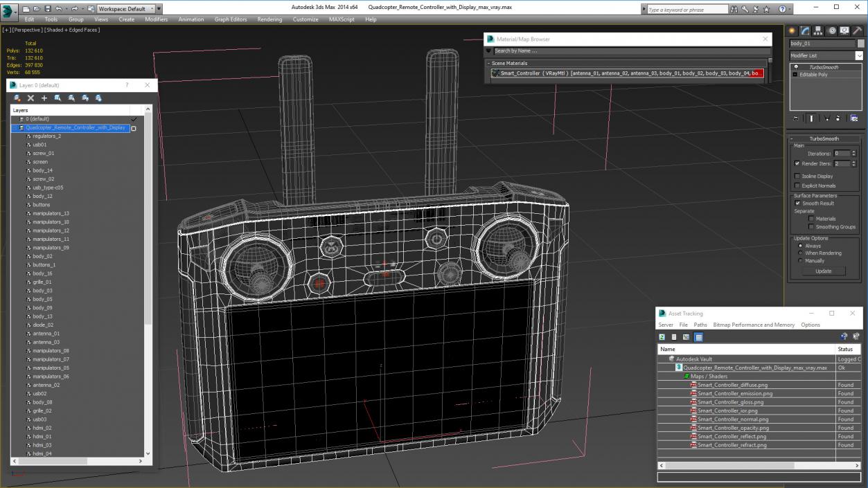 3D Quadcopter Remote Controller with Display