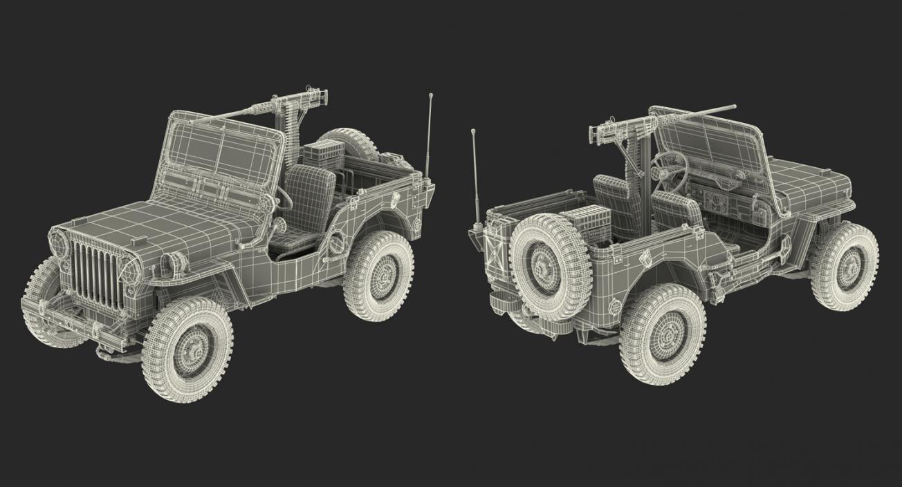 US WWII Vehicles Collection 3D