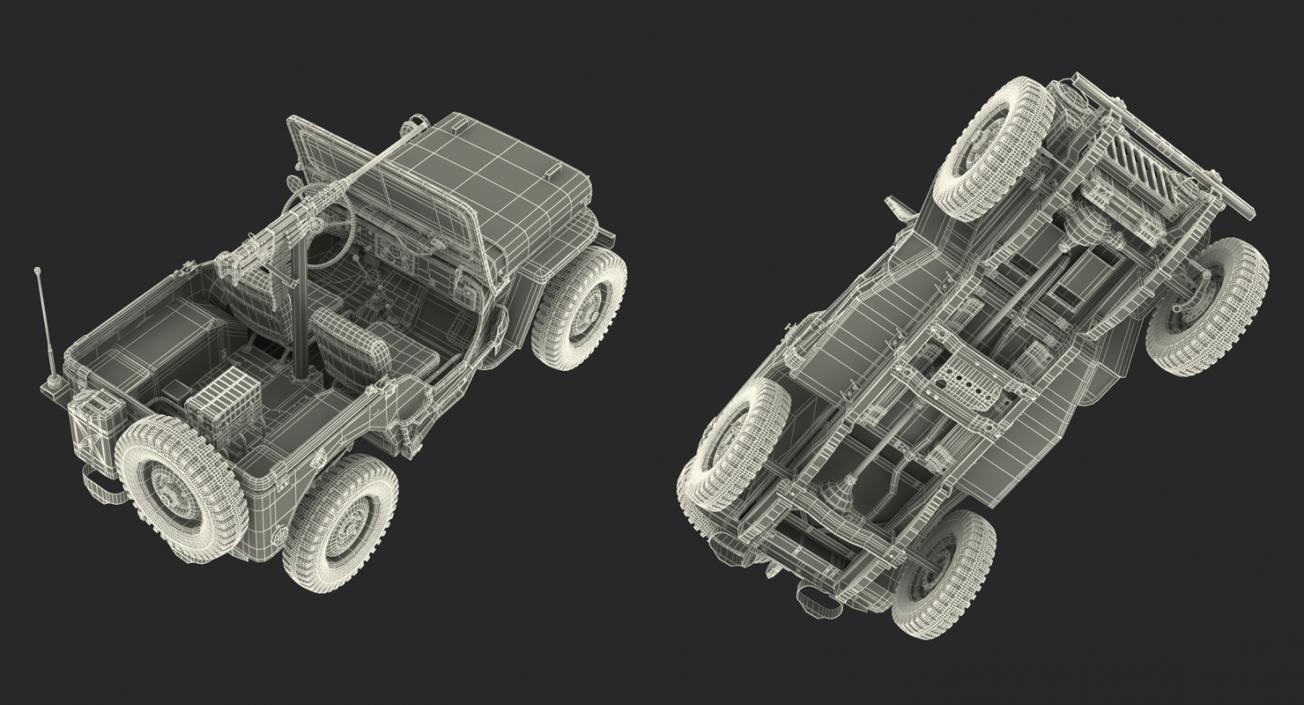 US WWII Vehicles Collection 3D