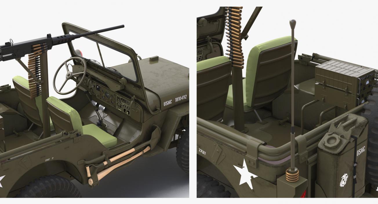 US WWII Vehicles Collection 3D