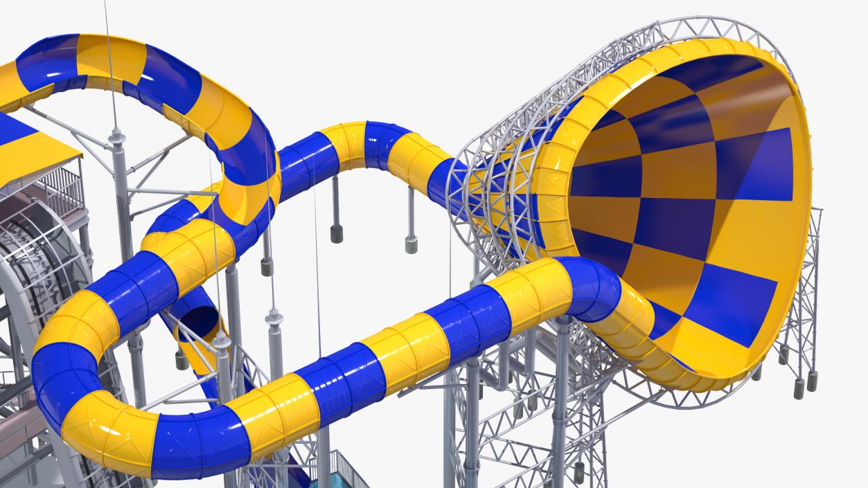 Abyss Funnel Water Slide 3D model