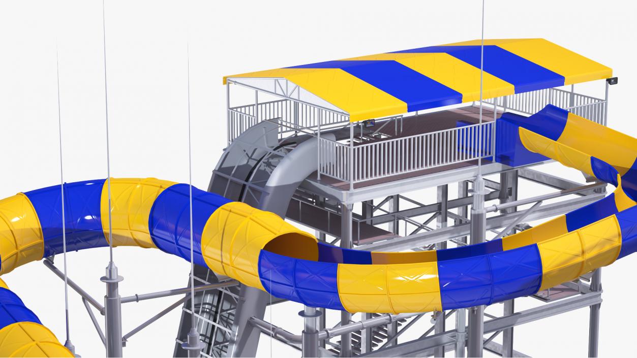 Abyss Funnel Water Slide 3D model