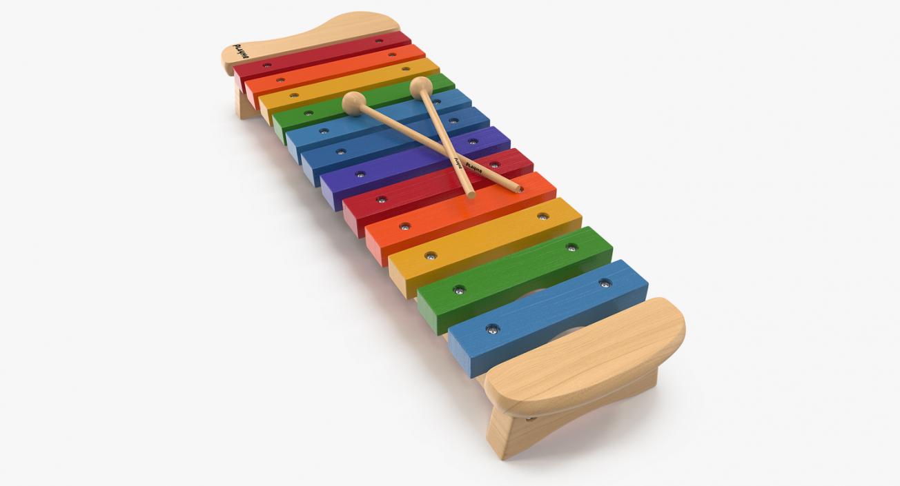 Xylophone Percussion Musical Toy 3D