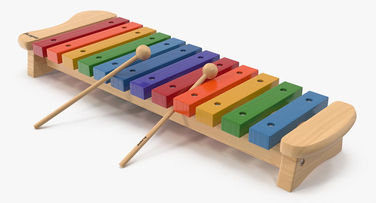 Xylophone Percussion Musical Toy 3D