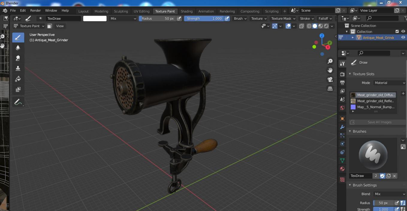 3D model Antique Meat Grinder