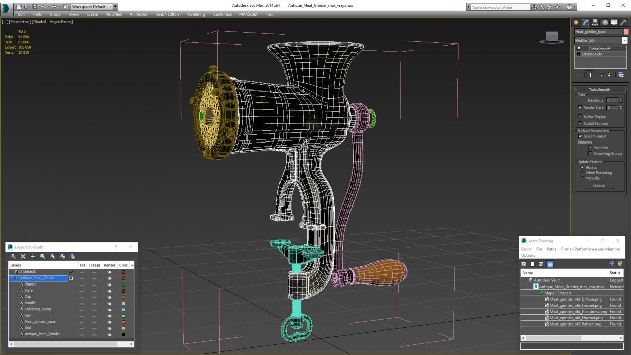 3D model Antique Meat Grinder