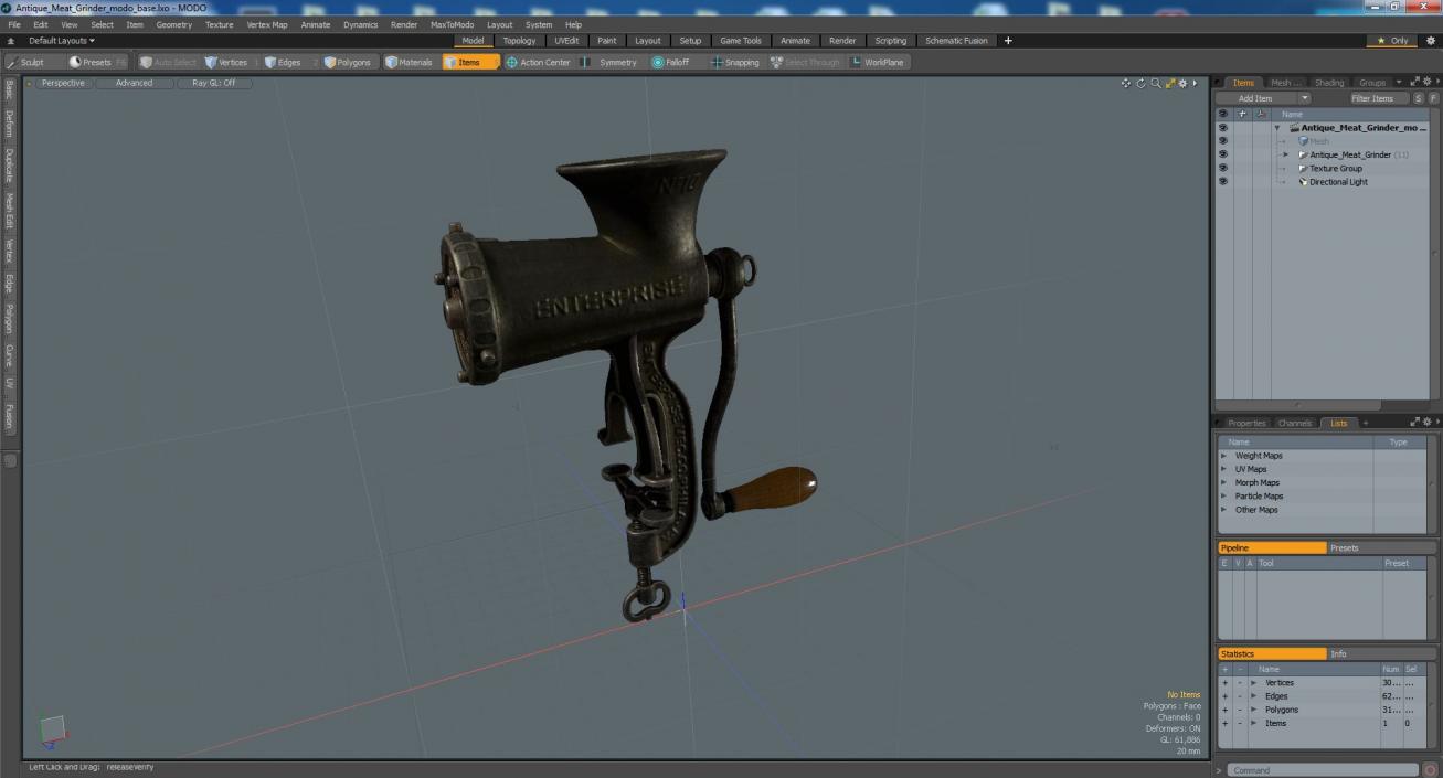 3D model Antique Meat Grinder