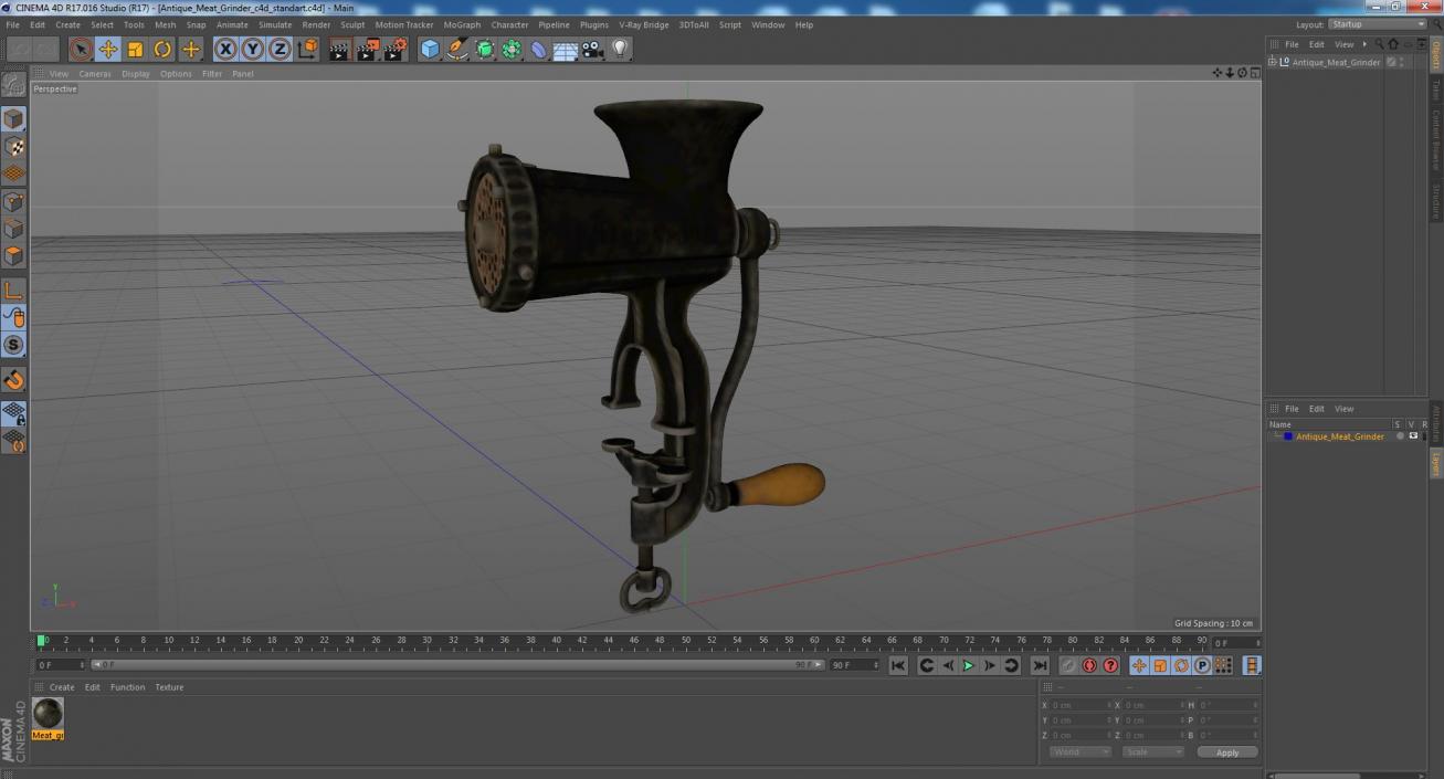 3D model Antique Meat Grinder