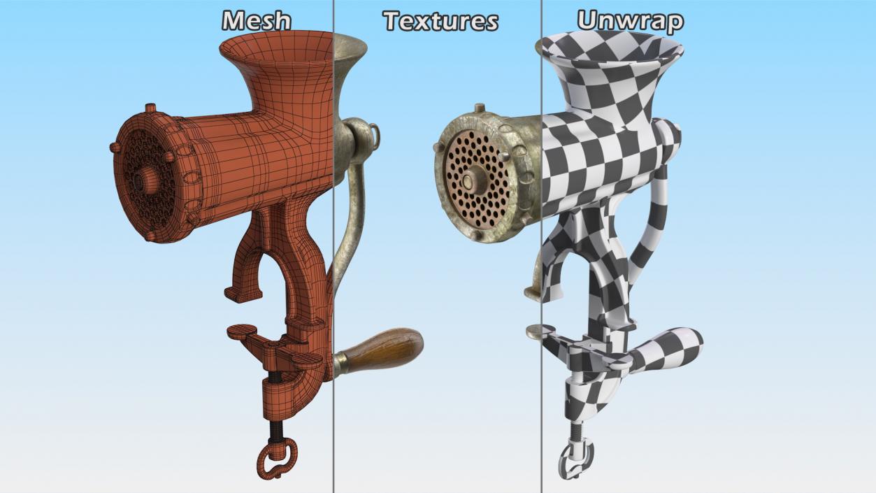 3D model Antique Meat Grinder