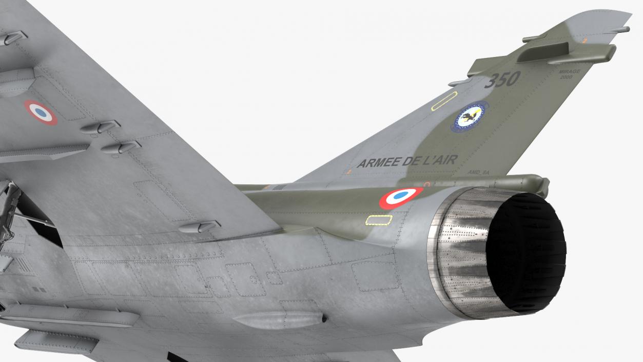 3D Dassault Mirage 2000 Two Seat Fighter Camouflage model